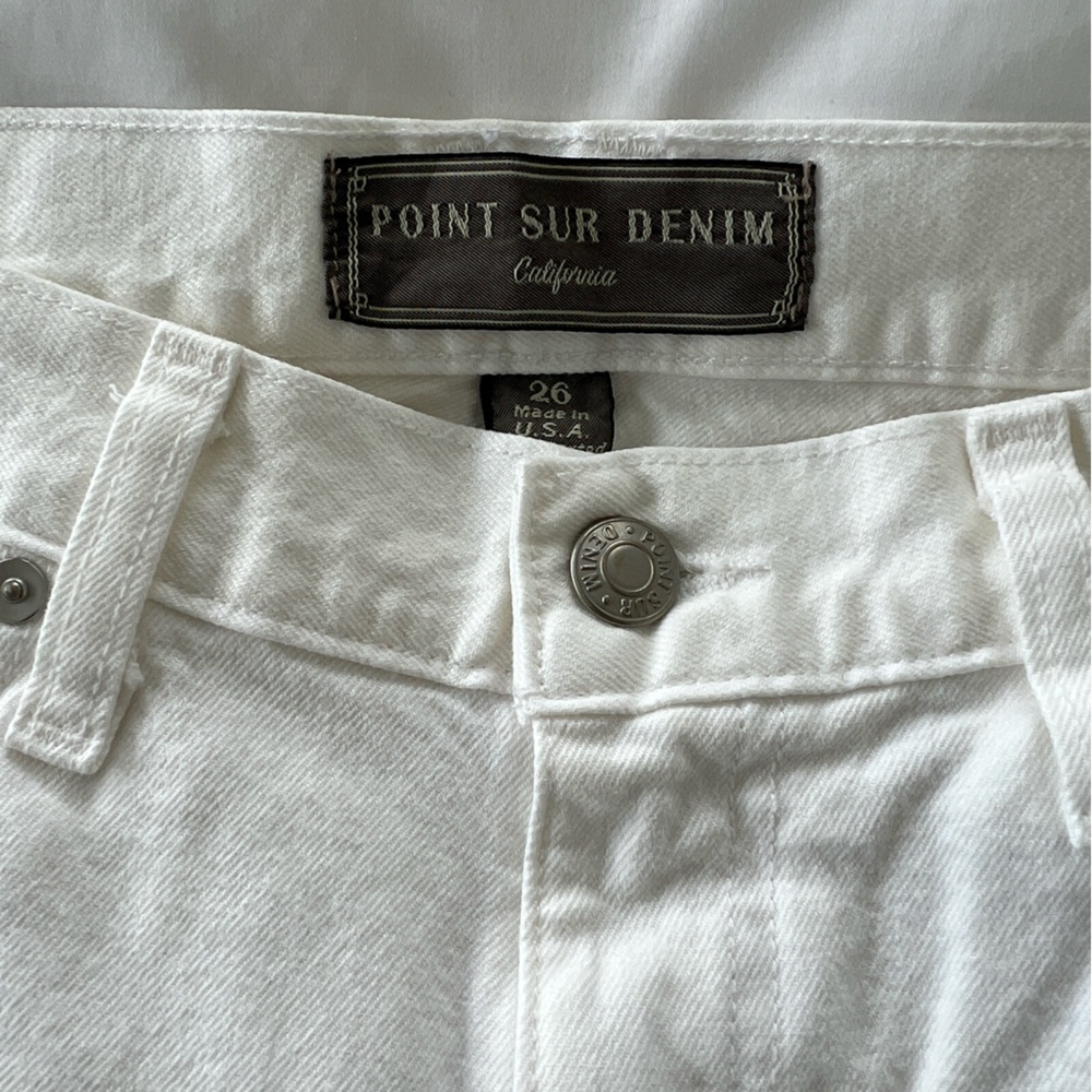 Point Sur Denim. White Size 26. Made in California